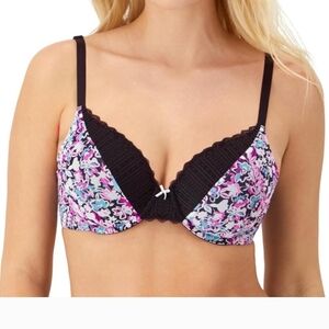 Maidenform Comfort Devotion Extra Coverage Lace Trim T- Shirt Bra Size 38 C